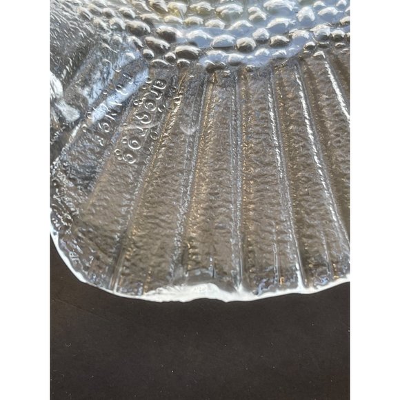 Glass Fish Platter Large 15" x 12.5" Vintage Arcoroc France Serving Dish - Picture 4 of 11